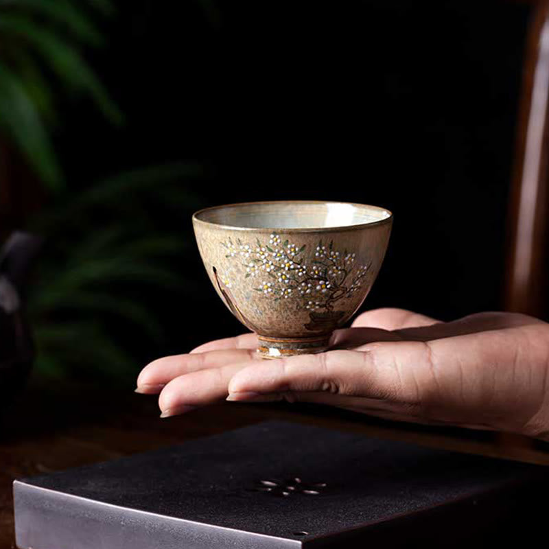 Ru Kiln Jingdezhen Ceramic Zen Decor Teacup 100ml