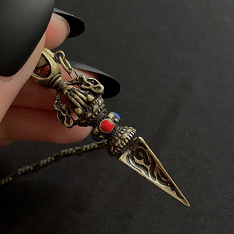 Copper Hamsa Necklace | Healing Pendant for Balance & Luck