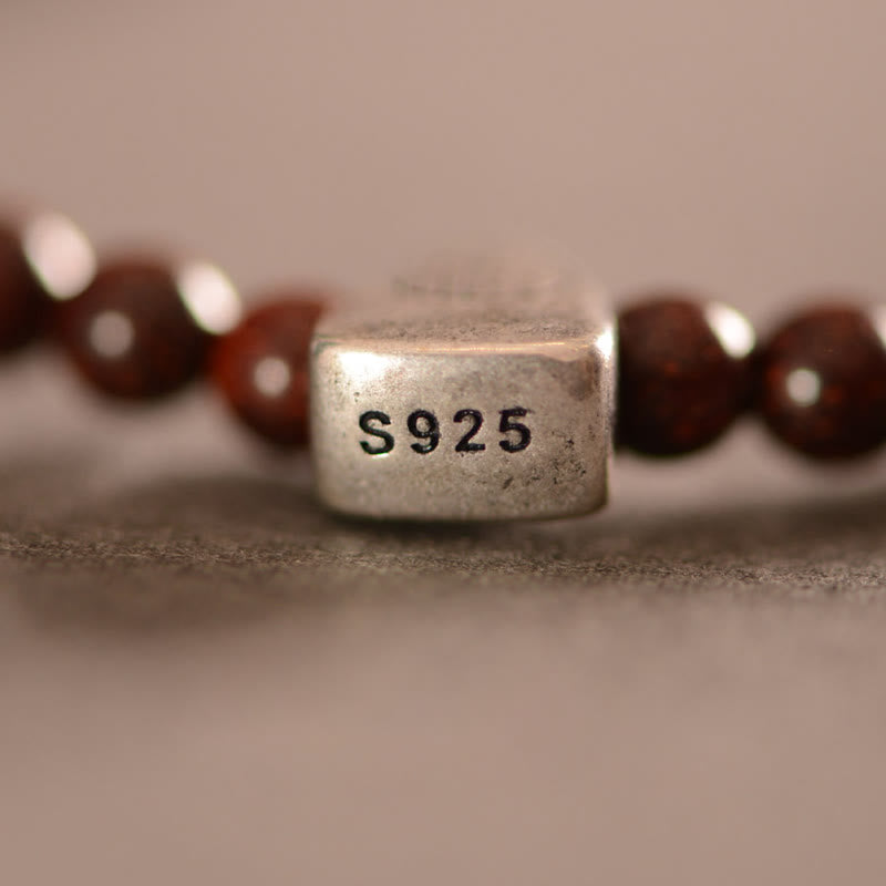 4mm Small Leaf Red Sandalwood Spiritual Protection Bracelet