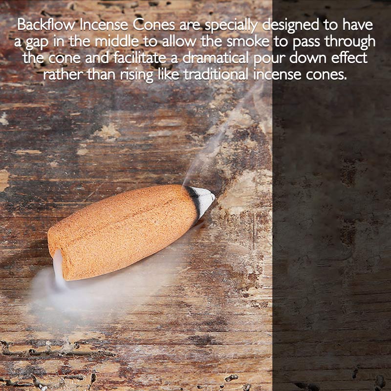Lotus Bergamot Backflow Incense Burner for Meditation