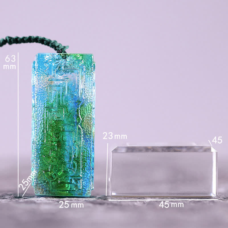 Liuli Feng Shui Crystal Art Piece for Zen Decor Balance