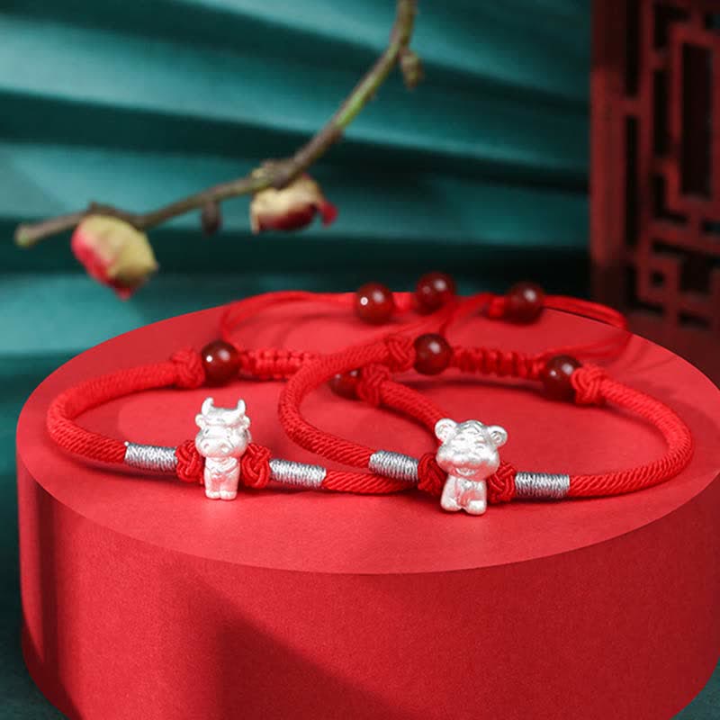 Sterling Silver Chinese Zodiac Luck & Strength Bracelet