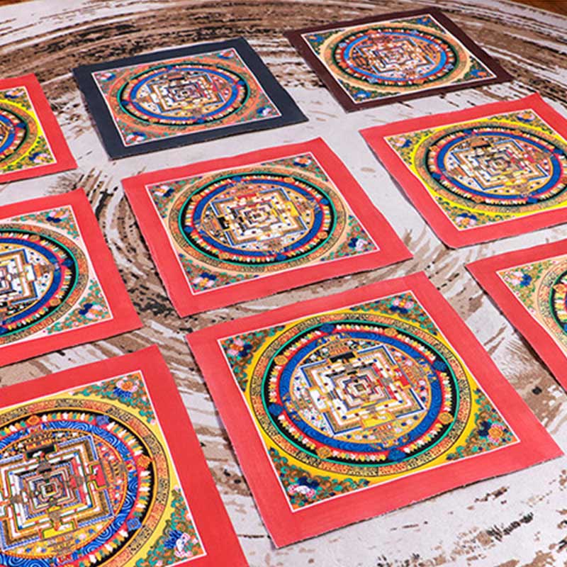 32cm Tibetan Mandala Tapestry | Handmade Spiritual Art