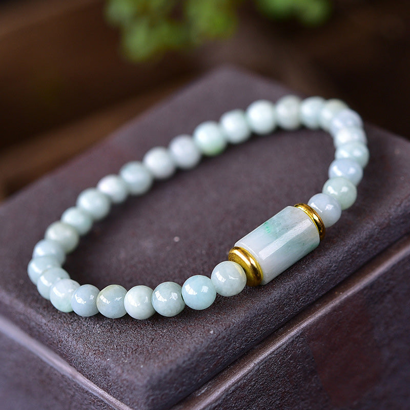 Natural Jade Luck & Prosperity Bracelet for Abundance