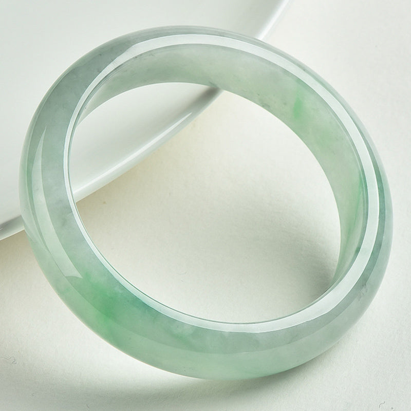 Natural Jade Prosperity Wealth Bangle Bracelet 57-58mm