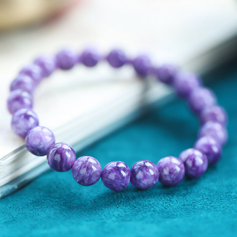 8mm Amethyst Healing Positive Transformation Bracelet
