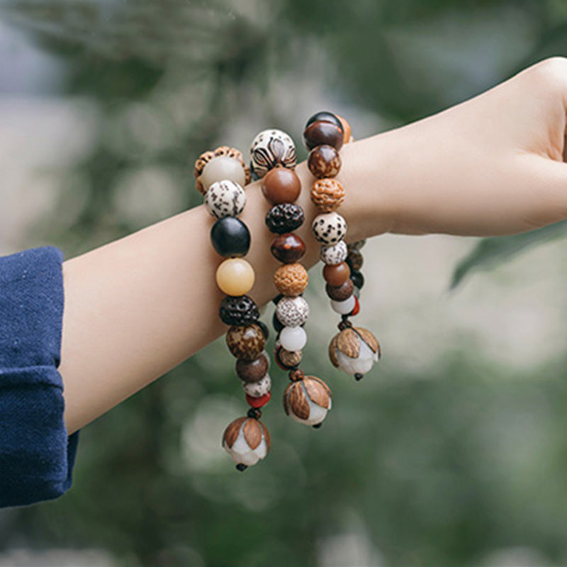 Bodhi Seed Lotus Wisdom Peace Bracelet for Spiritual Growth