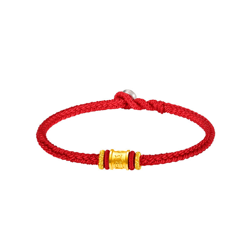 Om Mani Padme Hum Bracelet | 999 Gold & Silver Protection Rope