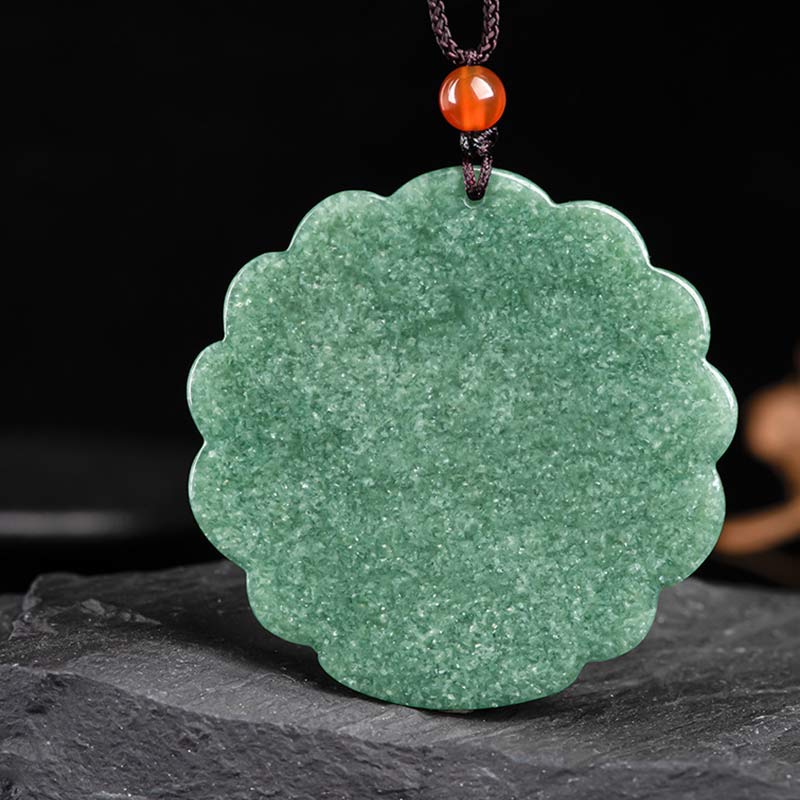 Natural Jade Peacock Luck Prosperity Necklace