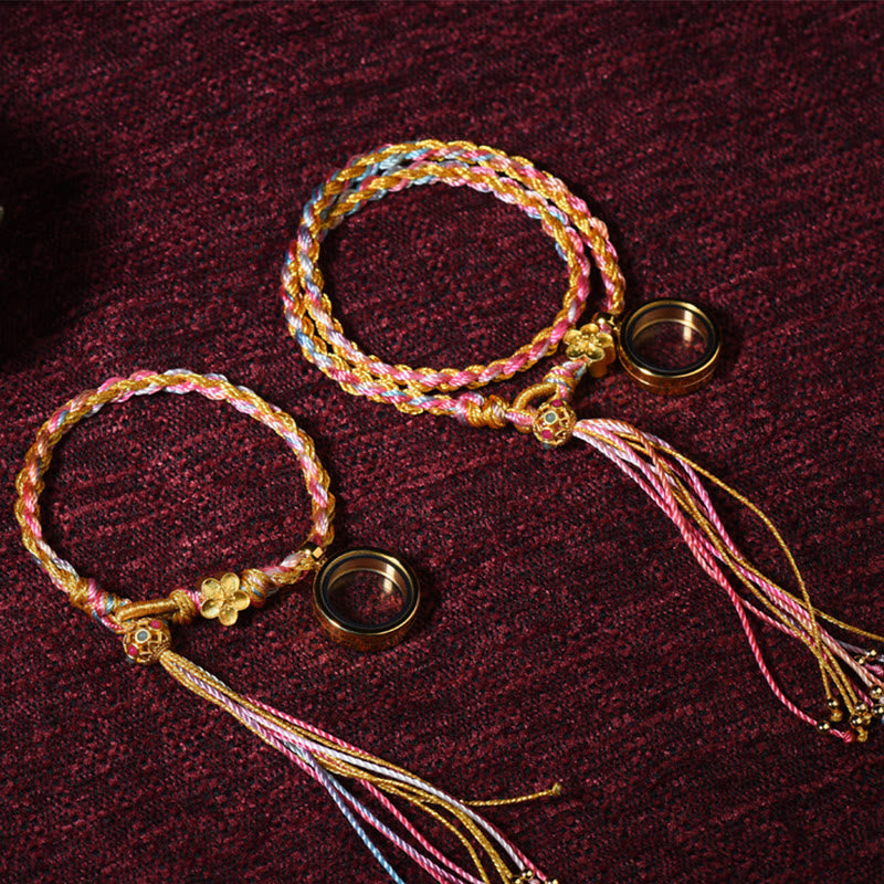 Tibetan Handmade Luck Double Wrap Colorful String Bracelet