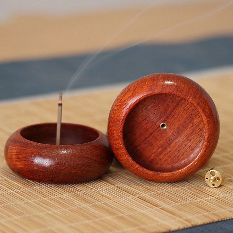 Rosewood Handcrafted Meditation Incense Burner Decoration