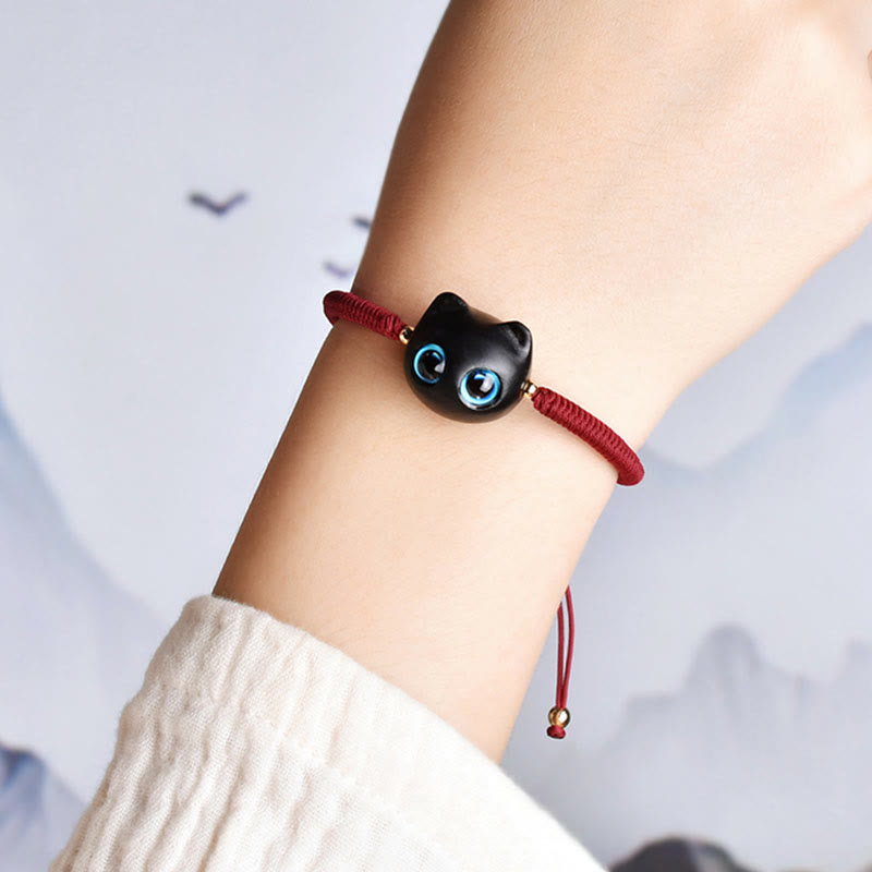 Ebony Wood King Kong Knot Bracelet for Peace and Protection