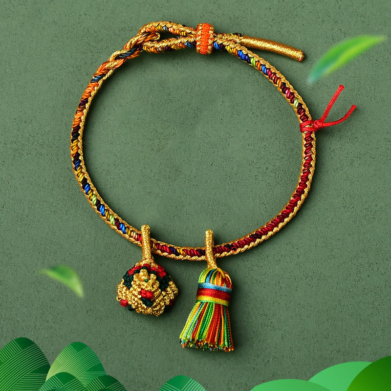 Unisex Colorful Red String Charm Bracelet for Luck & Protection