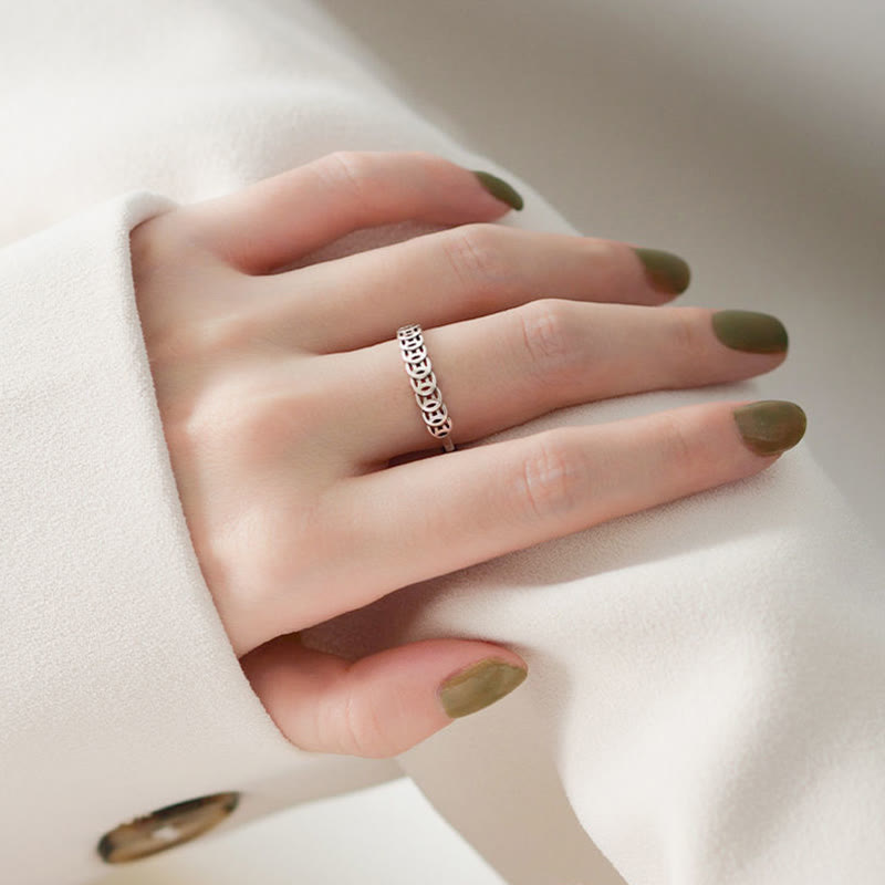 Vintage Copper Coin Luck Ring | Adjustable Spiritual Jewelry