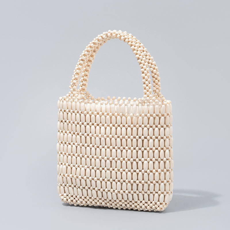 Hand-woven Wooden Beads Handbag - Bohemian Spiritual Bag