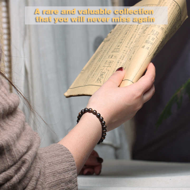 6mm Agarwood Peace Strength Bracelet for Meditation & Balance