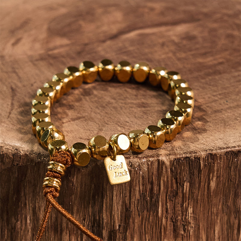 6mm Copper Good Luck Self Care Bracelet for Balance