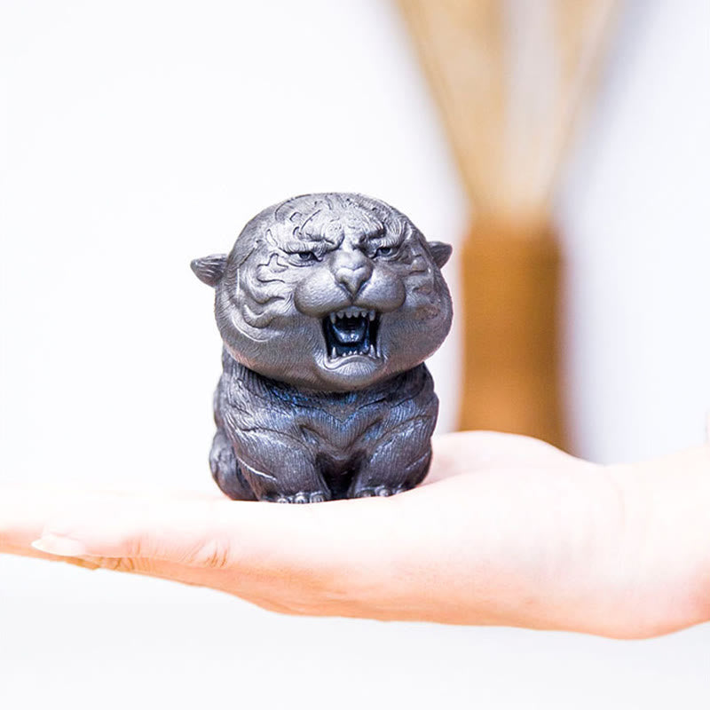 7.5cm Mini Roaring Tiger Iron Powder Resin Statue