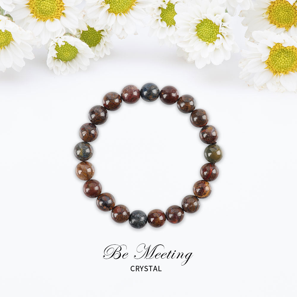 7.8mm Petersite Agate Healing Bracelet for Energy Balance