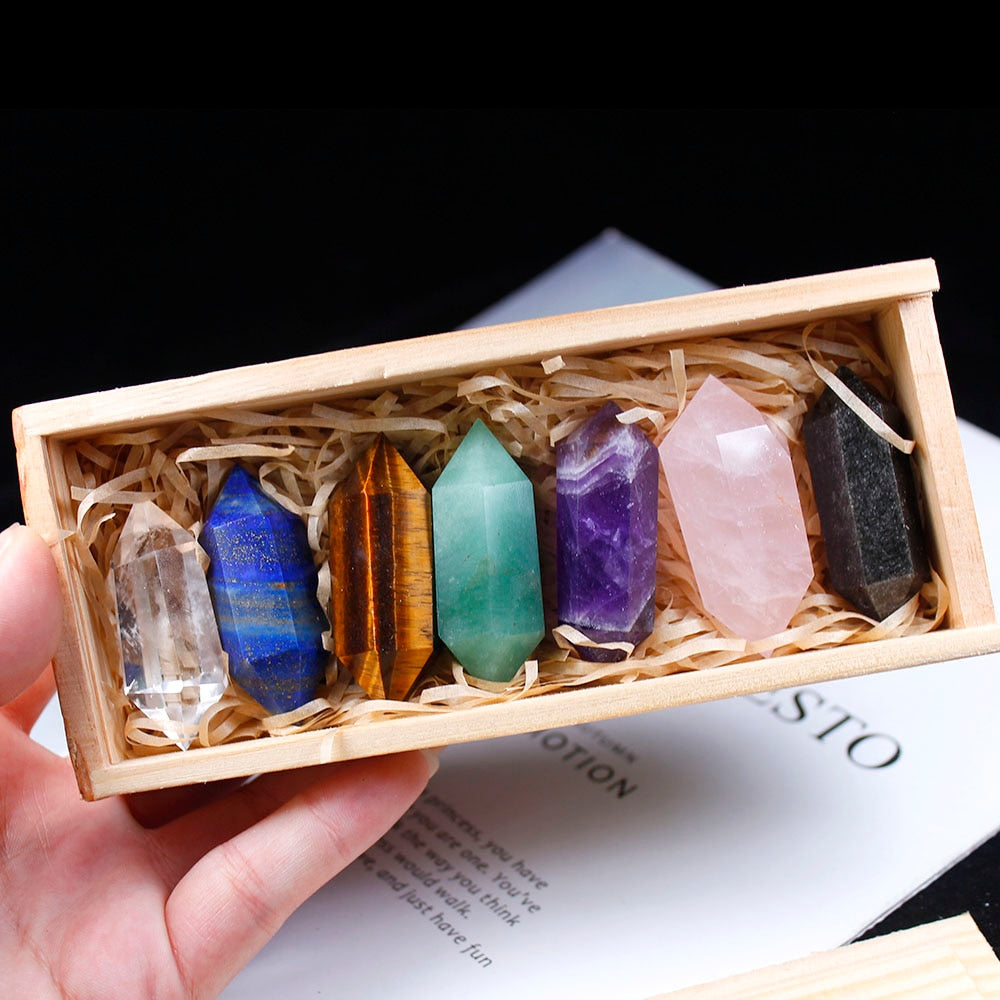 7 Chakra Healing Crystal Points