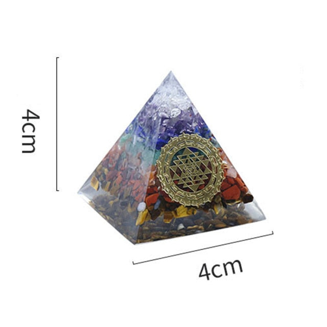 7 Chakra Orgone Pyramid
