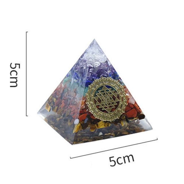 7 Chakra Orgone Pyramid