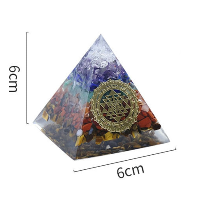 7 Chakra Orgone Pyramid