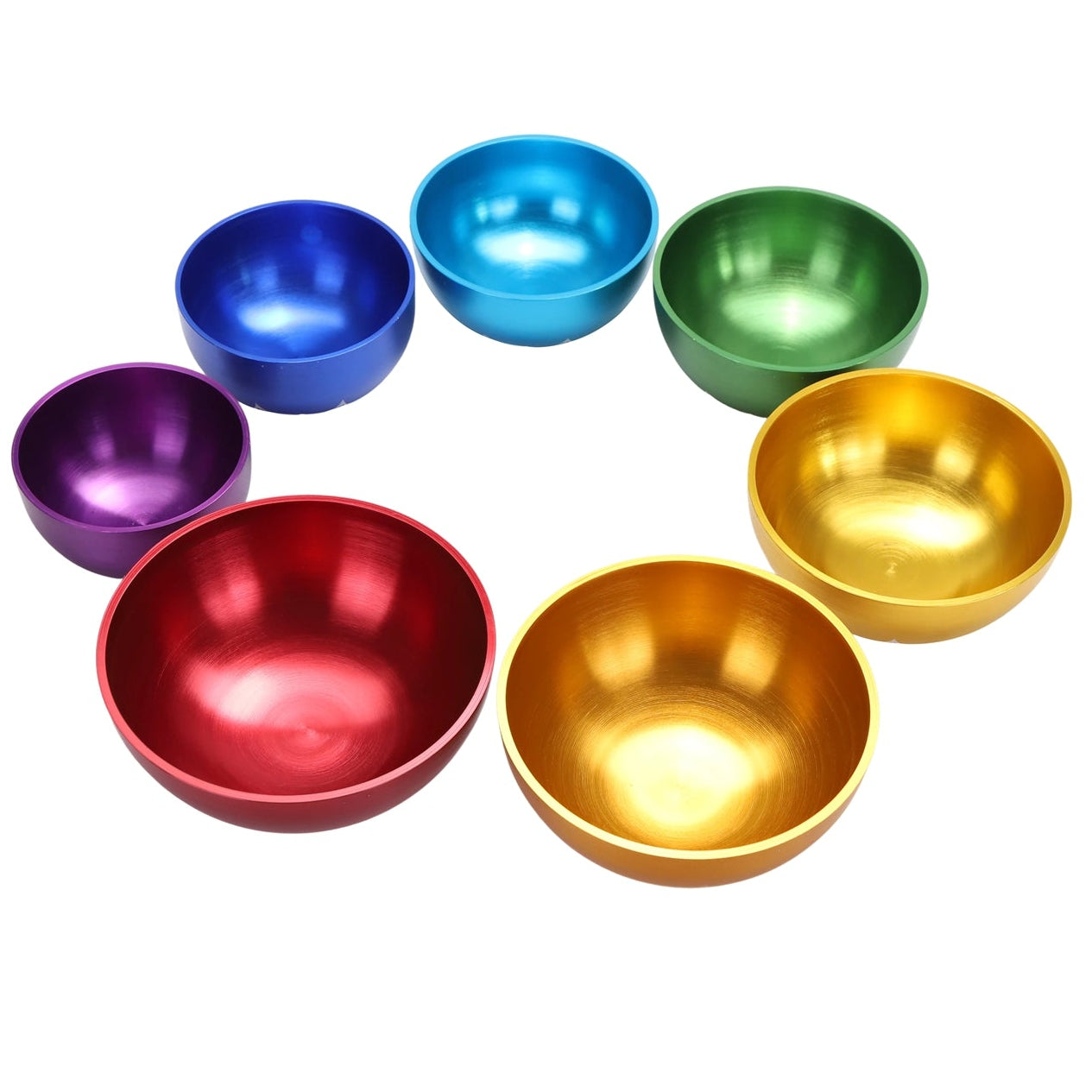 Planetary Tibetan Singing Bowl Set - 7 Pieces Chakra - OM Cosmic Frequencies
