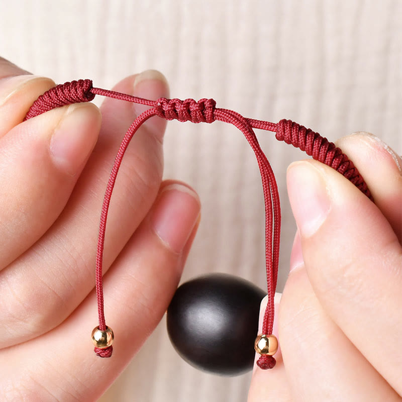 Ebony Wood King Kong Knot Bracelet for Peace and Protection
