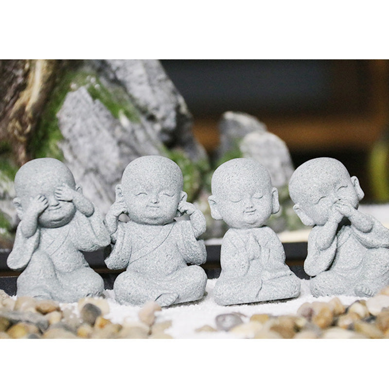 Handmade Sandstone Buddha Statue for Meditation and Serenity