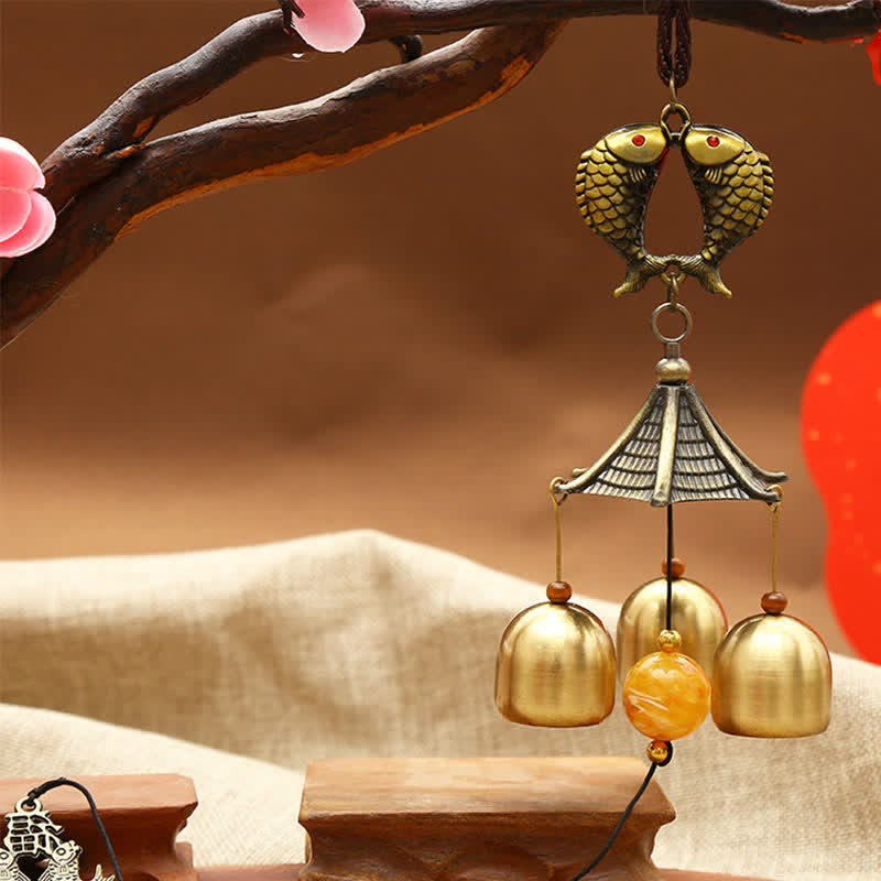 Feng Shui Copper Wind Chime Bell for Luck & Harmony