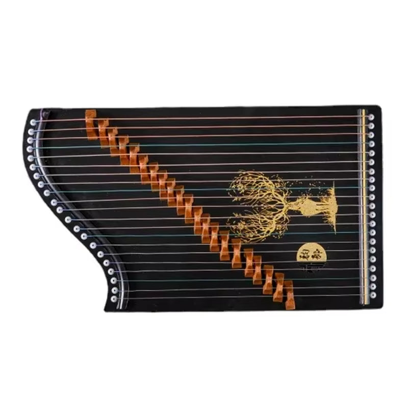 Portable 21 String Guzheng Chinese Traditional Wood Finger Practice Mini Guzheng Musical Instruments for Beginners Children Gift