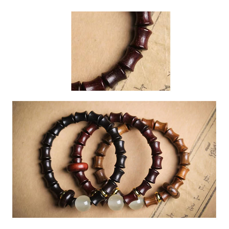 8mm Ebony Wood Peace Bracelet for Meditation & Balance