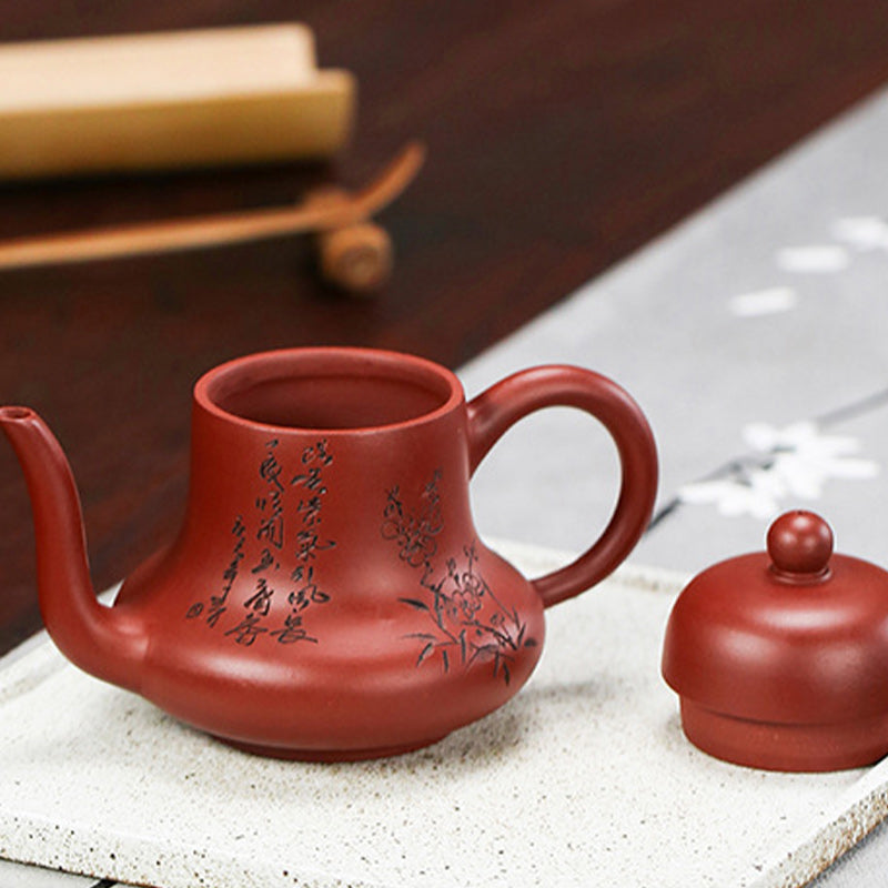Vintage Purple Clay Kung Fu Teapot 130ml Zen Decor