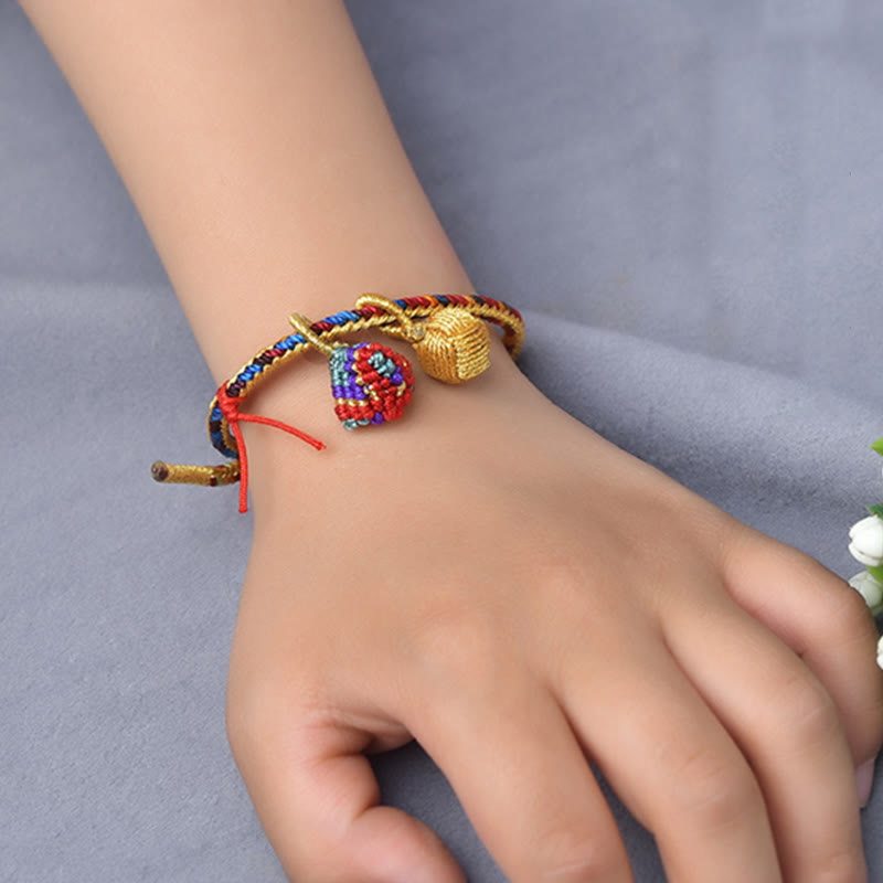 Unisex Colorful Red String Charm Bracelet for Luck & Protection