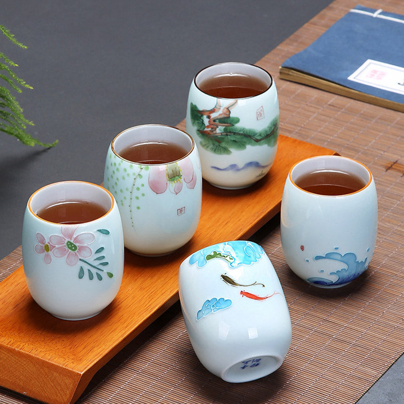 Ceramic Spiritual Teacup 180ml for Zen Meditation Rituals
