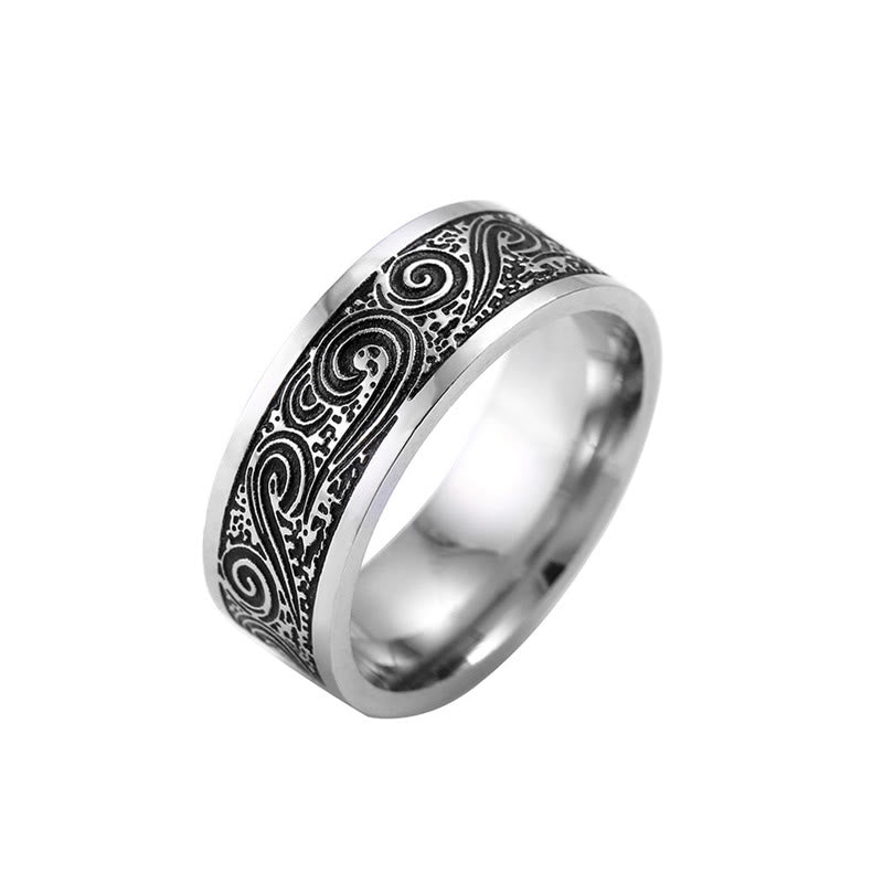 8mm Titanium Steel Balance Ring for Spiritual Clarity