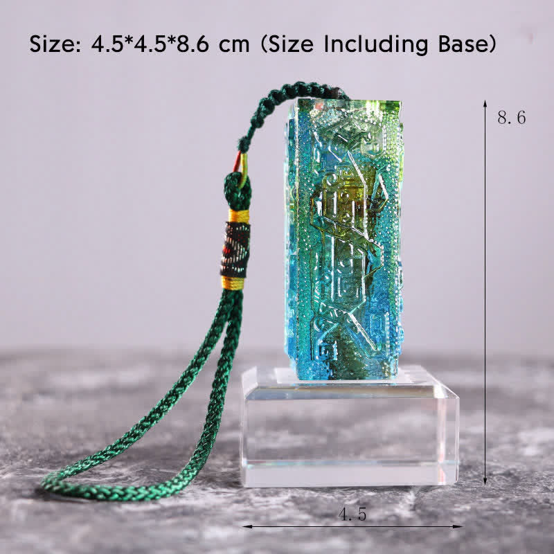 Liuli Feng Shui Crystal Art Piece for Zen Decor Balance