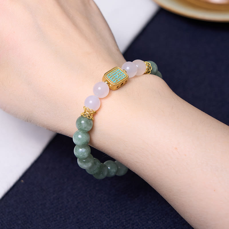 Mint Green Jade Bracelet Bangle Bundle for New Beginnings