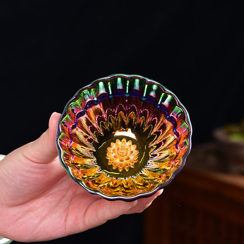 Authentic Lotus Peacock Jian Zhan Tea Cup 120ml