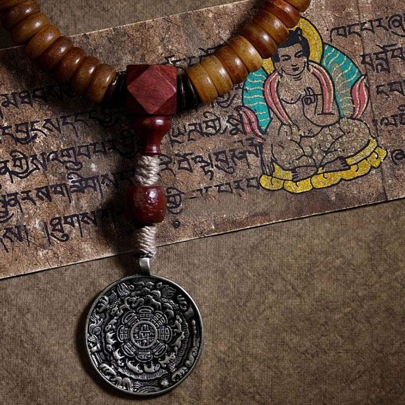 Pixiu Bracelet in Yak Bone for Spiritual Balance & Protection