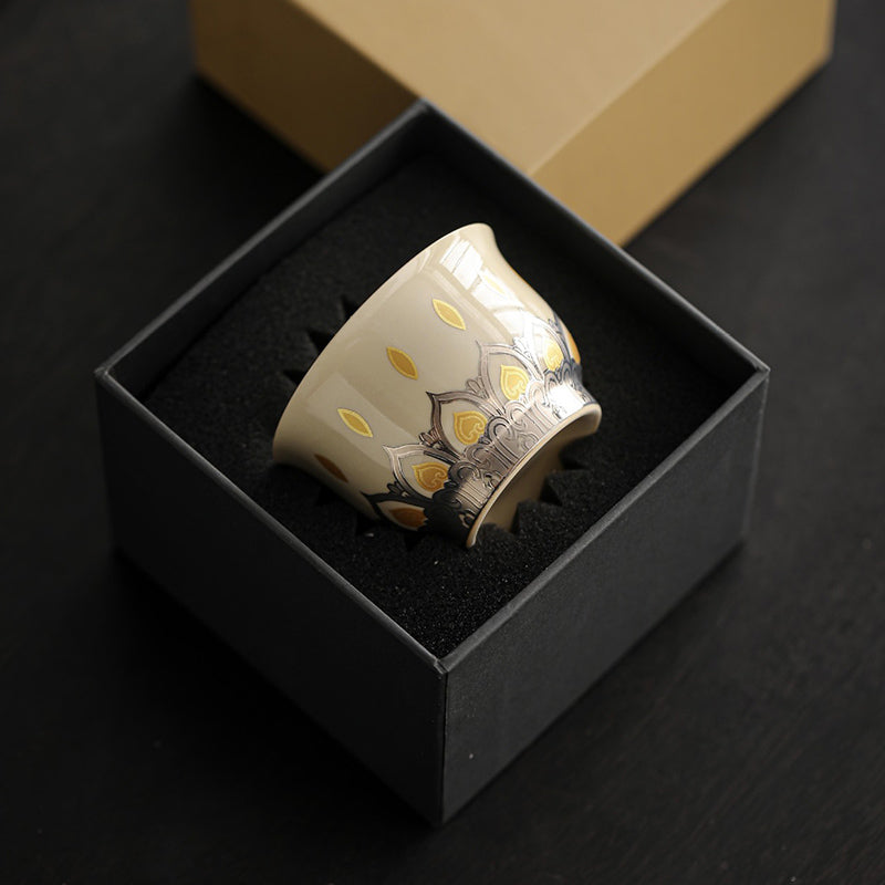 Ceramic Chinese Tea Cup 100ml Dunhuang Thousand Buddhas