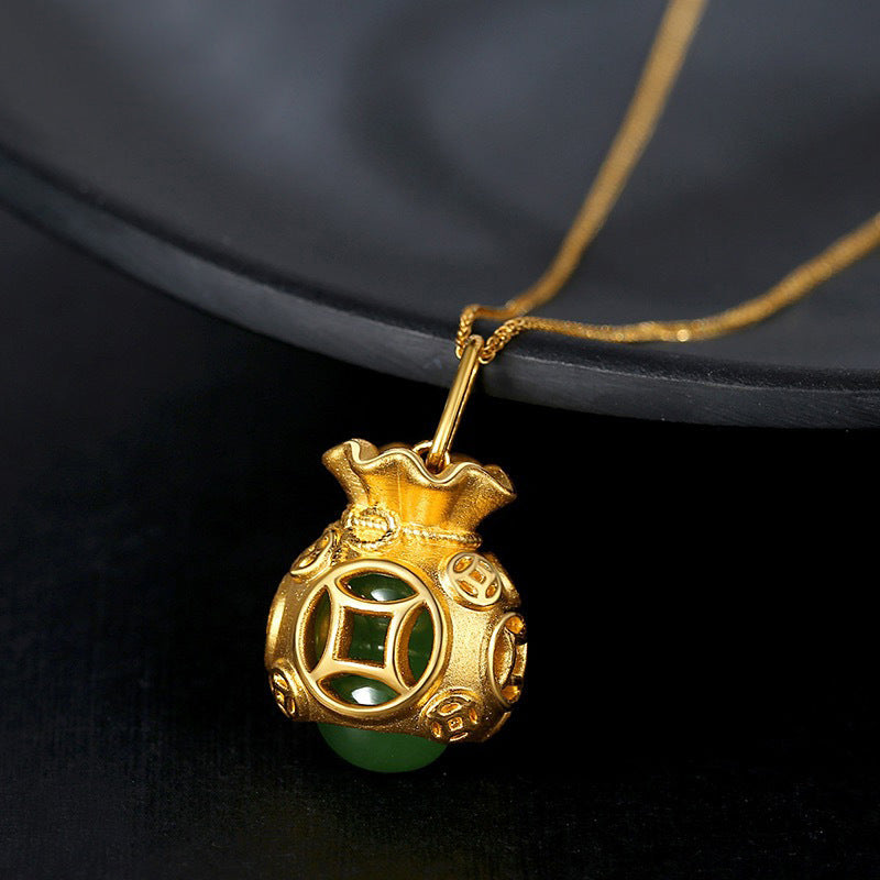 Auspicious Feng Shui Jade Pendant Necklace for Luck & Healing