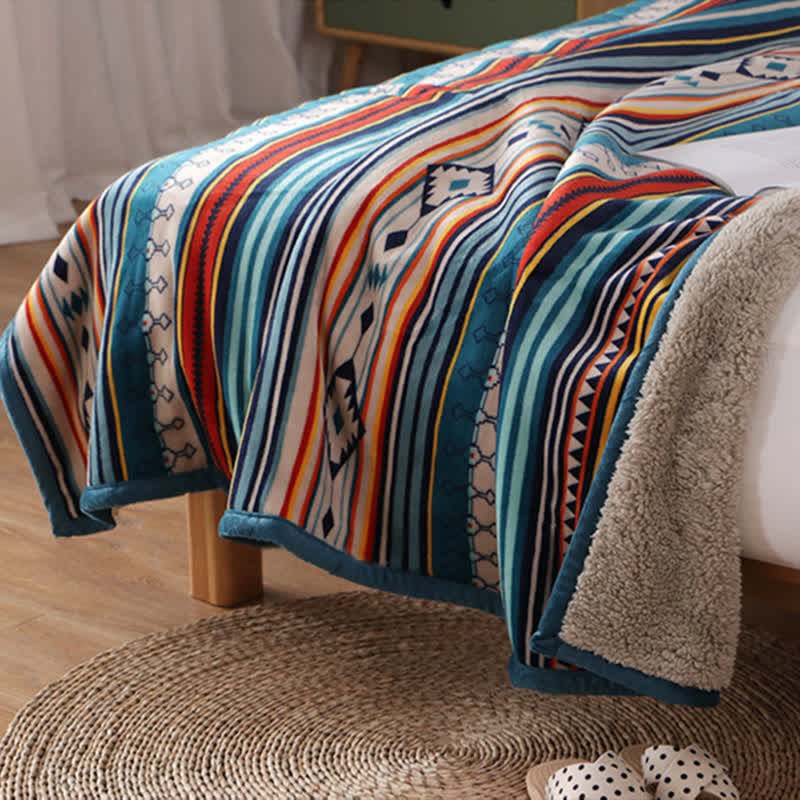 Geometric Warm Soft Zen Decor Throw Blanket 127x152cm