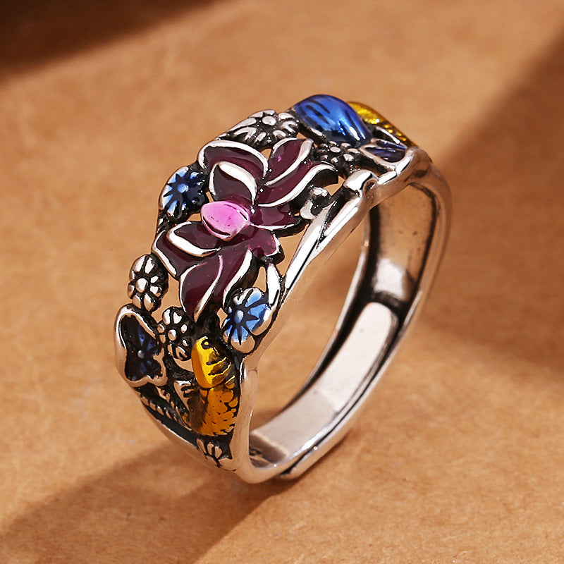 Adjustable Copper Koi Fish Luck & Wealth Ring
