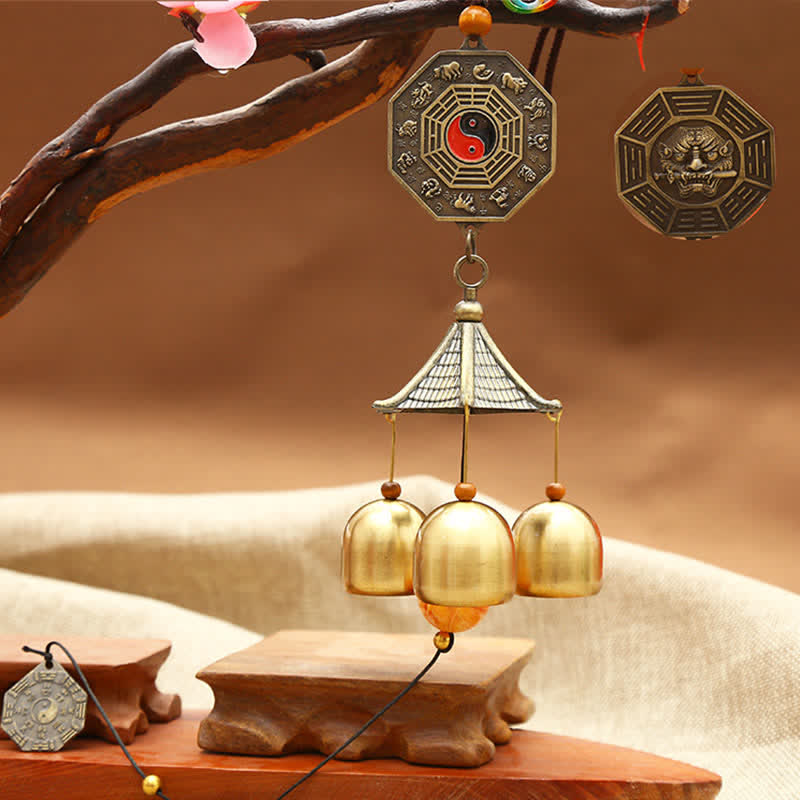 Feng Shui Copper Wind Chime Bell for Luck & Harmony