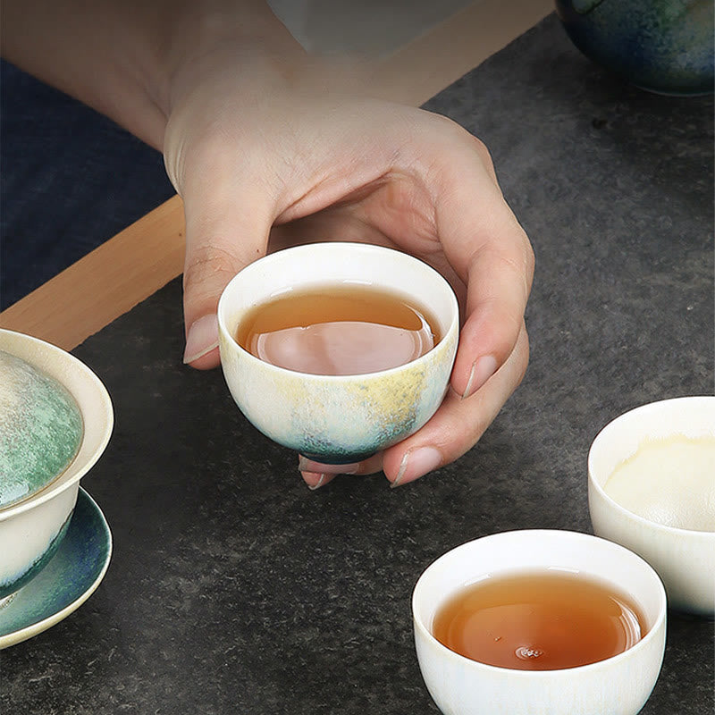 Creative Green Ceramic Kung Fu Tea Cup 140ml