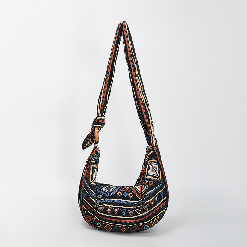 Geometry Stripes Print Crossbody Bag | Adjustable Shoulder Bag