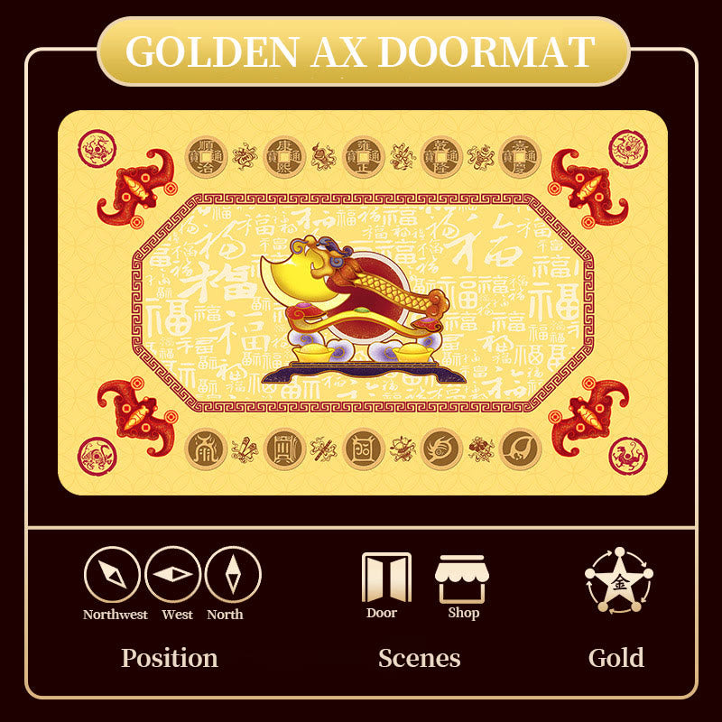 Five Elements Feng Shui Doormat for Zen Decor 50x80cm