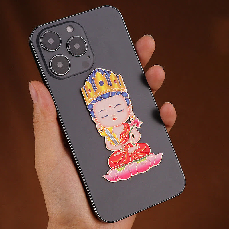Chinese Zodiac Copper Phone Sticker for Wealth & Fortune Blessings